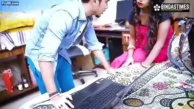 Laptop Service boy fucks Cute Bhabhi hard and accidently creampied ( Full Movie )