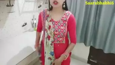 Indian hot wife got fucked while cleaning in kitchen