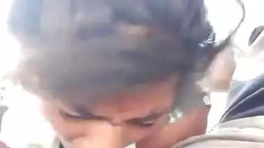 Desi Hot Girl Outdoor Blowjob