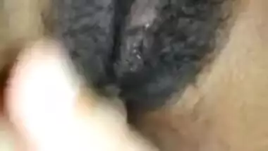 BF teasing tamil gf hairy dry cunt with clear...