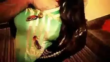 Three-some Punjabi sex movie scene of hawt wife with cuckold hubby