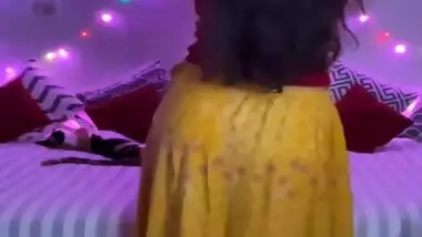 Desi Indian Girl Dancing On Video Call With Her Boyfriend