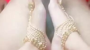 Beautiful Feet Rubbing Big Cock