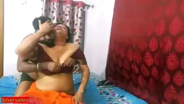 Indian hot beautiful Milf bhabhi full night xxx sex with young devar!
