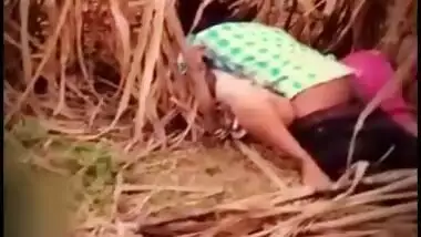 Husband caught wife emotional fuck with lover outdoor in jungle, Desi mms sex