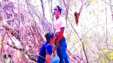 Risky Quick Public Sex In Jangal With Big Tits Girlfriend