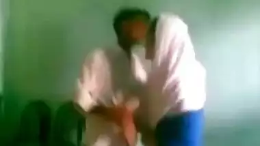Sexy Muslim school girl having fun with her lover