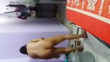 Handwashing in kitchen