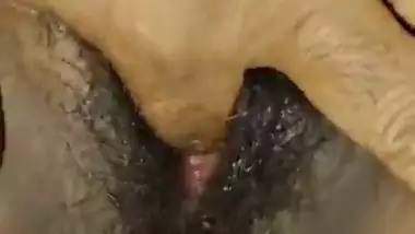 Indian Desi wife playing with vibrator