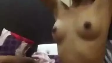 Nude Indian Call Girl Adjusting Hair