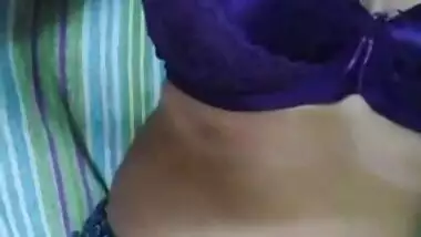 Naughty Indian whore must be proud of her big boobs