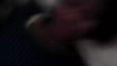 Mouth and pussy fucking in night