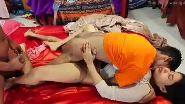 Two Desi men impale sister's vagina with their dicks in threesome