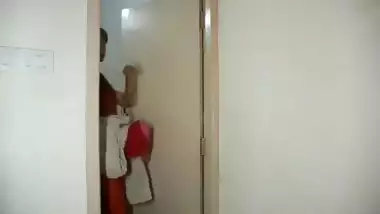 Desi Student Bathroom scene