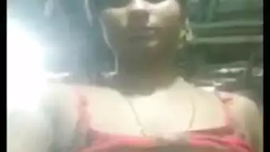 Big boob village wife exposing herself on selfie cam