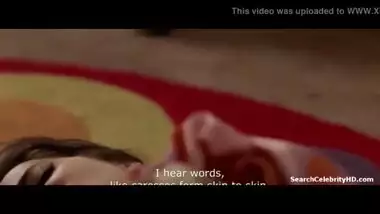 Threesome sex of Indian chick in an European movie