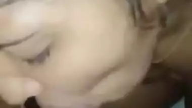 Bhabhi giving blowjob and taking cum in mouth