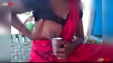 Vegan craves milkshake and the Desi wife extracts it from nipples