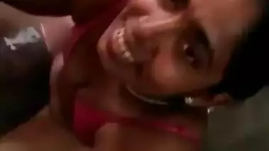 aunty giving blowjob to husbands friend