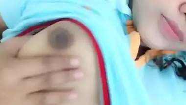 CUte Girl Showing her Boob Part 2