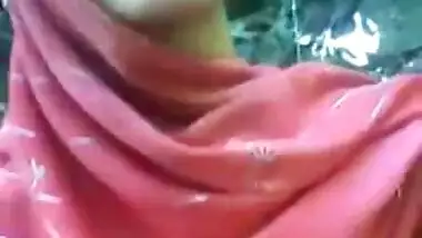 Desi village girl boobs pressing