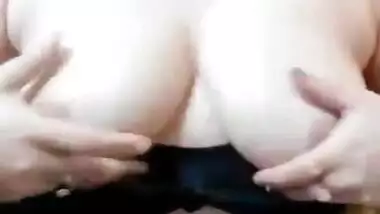 Super Hot Desi Girl Rubbing Her Beautiful Boobs