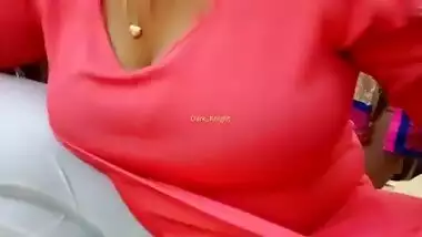 Desi wife cleavage captured by spycam in market