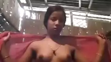 Village girl showing