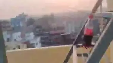 Desi Wife Rooftop Blowjob