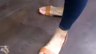 Candid feet